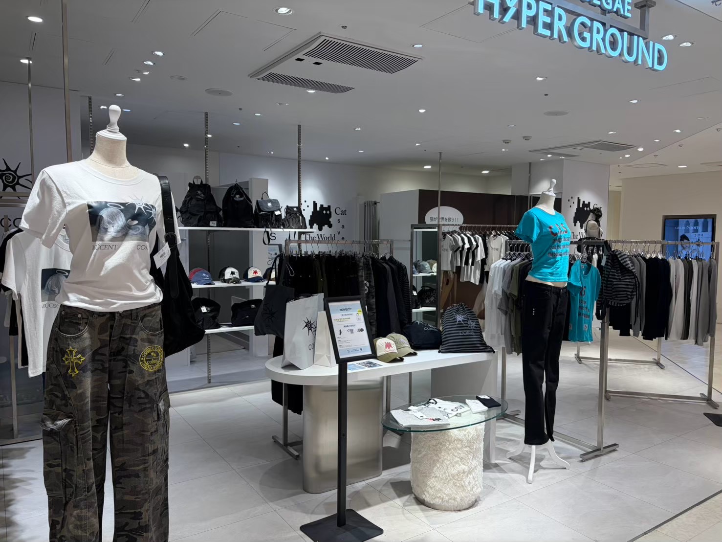 COIRISとCAT SAVE THE WORLDのポップアップストア（SHIBUYA109渋谷店 SHINSEGAE HYPER GROUND）