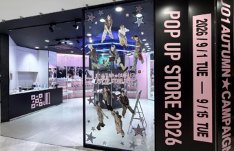 JO1 AUTUMN CAMPAIGN POPUP STORE 2026の店舗外観（SHIBUYA109渋谷店 DISP!!!）