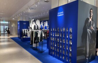 STUDIO TOMBOY in SHIBUYA TOKYOの店舗ディスプレイ（渋谷スクランブルスクエア ポップアップスペース Space2）